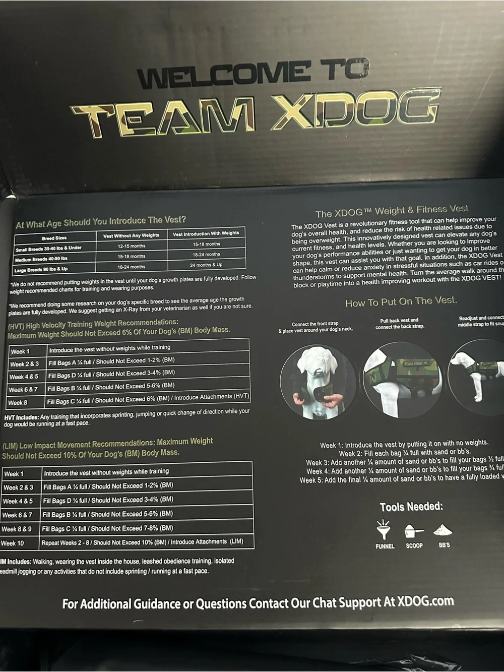 XDOG Weight Vest Harness for Dogs